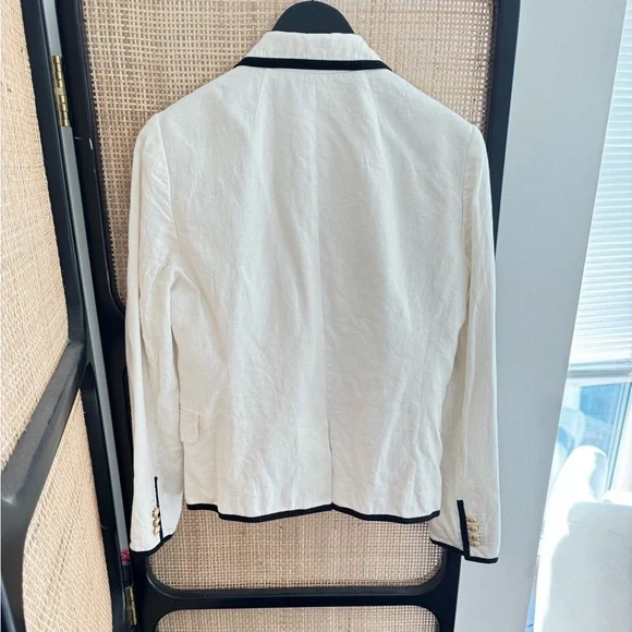 J.Crew Schoolboy Blazer Size 100% Linen - Picture 3 of 6